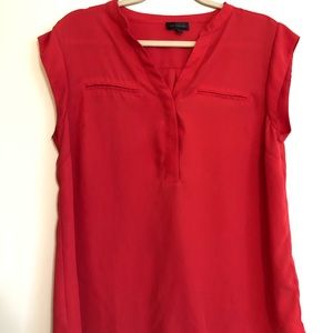 Red Silk Top